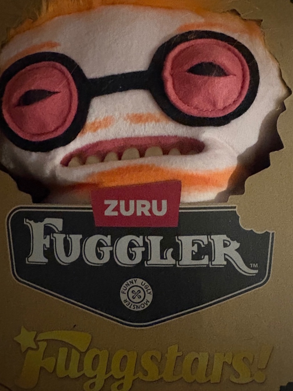 ZURU Fuggler Fuggstars White Orange Monster Plush Halloween Collectible Toy